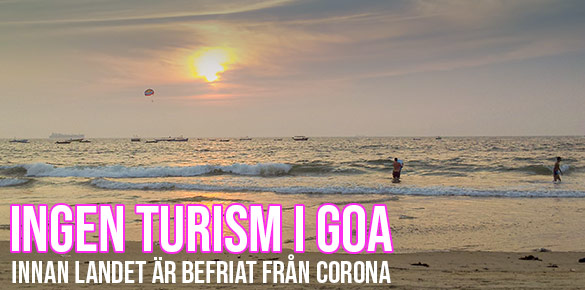 Ingen turism på Goas stränder